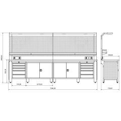 Proline Plus+ Combo 3501 Çalışma Tezgahı