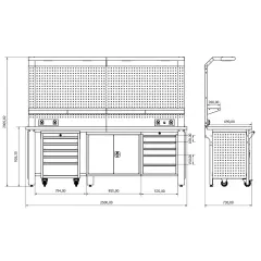Proline Plus+ Combo 2502 Çalışma Tezgahı