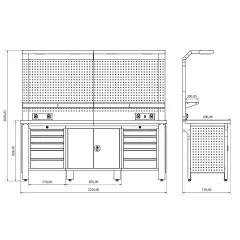 Proline Plus+ Combo 2201 Çalışma Tezgahı