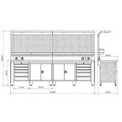 Proline Plus+ Combo 3101 Çalışma Tezgahı