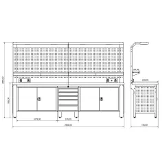 Proline Plus+ Combo 3001 Çalışma Tezgahı