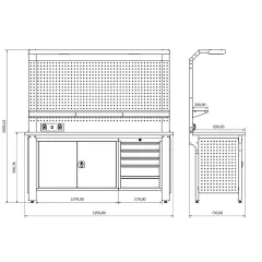 Proline Plus+ Combo 1901 Çalışma Tezgahı