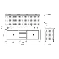 Proline Plus+ Combo 2602 Çalışma Tezgahı