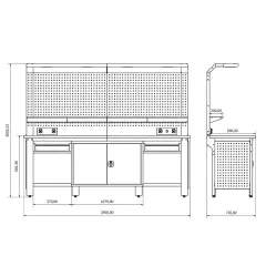 Proline Plus+ Combo 2503 Çalışma Tezgahı