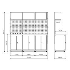 Moduline Combo 07 Çalışma Tezgahı