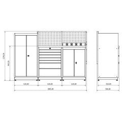 Moduline Combo 08 Çalışma Tezgahı