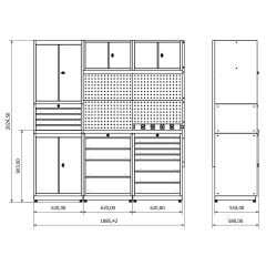 Moduline Combo 05 Çalışma Tezgahı
