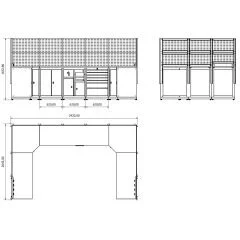 moduline çalışma tezgahı combo 84