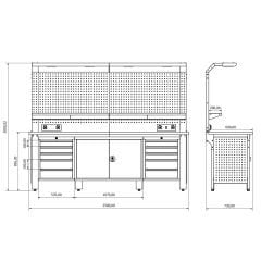 Proline Plus+ Combo 2502 Çalışma Tezgahı