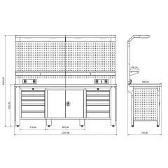 Proline Plus+ Combo 2201 Çalışma Tezgahı