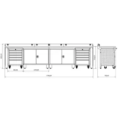 Proline Plus+ Combo 3702 Çalışma Tezgahı