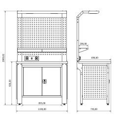 Proline Plus+ Combo 1101 Çalışma Tezgahı