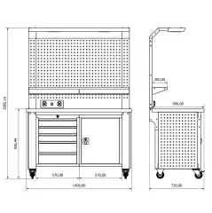 Proline Plus+ Combo 1402 Çalışma Tezgahı
