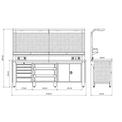 Proline Plus+ Combo 2603 Çalışma Tezgahı
