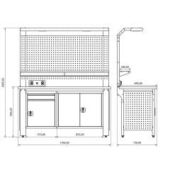 Proline Plus+ Combo 1702 Çalışma Tezgahı