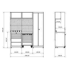 Moduline Combo 06 Çalışma Tezgahı