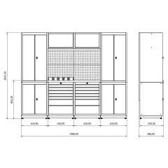 moduline çalışma tezgahı combo 11
