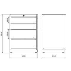 Moduline - Çekmeceli Alt Modül (4 Çekmeceli)