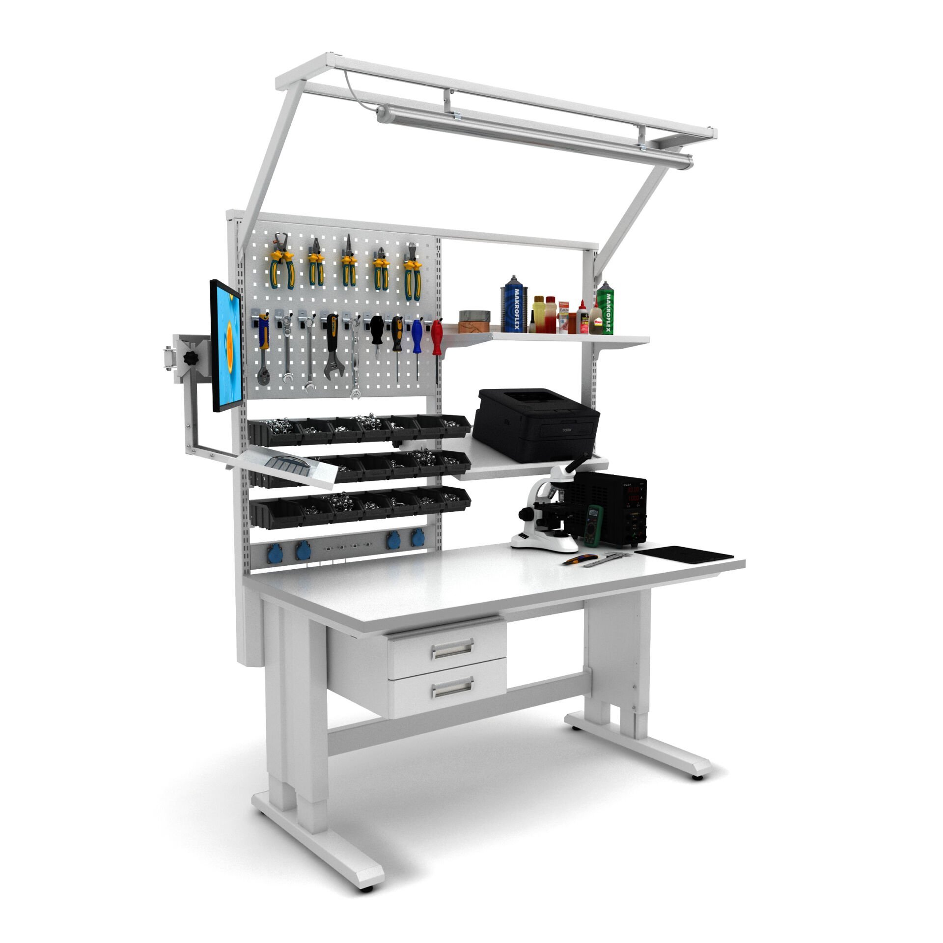 concept çalışma tezgahı combo 1501