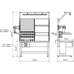 Concept Combo 1501 Çalışma Tezgahı