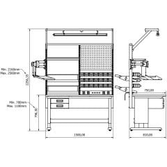 concept çalışma tezgahı combo 1504
