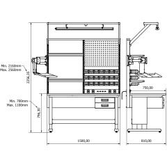 concept çalışma tezgahı combo 1505