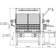concept çalışma tezgahı combo 1507