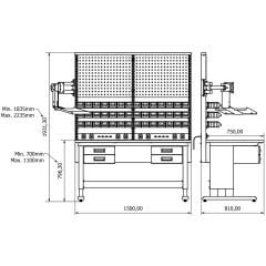Concept Combo 1508 Çalışma Tezgahı