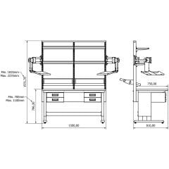 concept çalışma tezgahı combo 1510