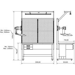 concept çalışma tezgahı combo 1515