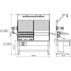concept çalışma tezgahı combo 1802