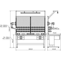 concept çalışma tezgahı combo 1807
