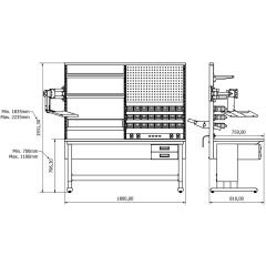 concept çalışma tezgahı combo 1809