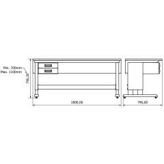concept çalışma tezgahı combo 1813