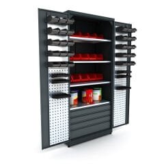 dört çekmeceli metal malzeme dolabı 5006 