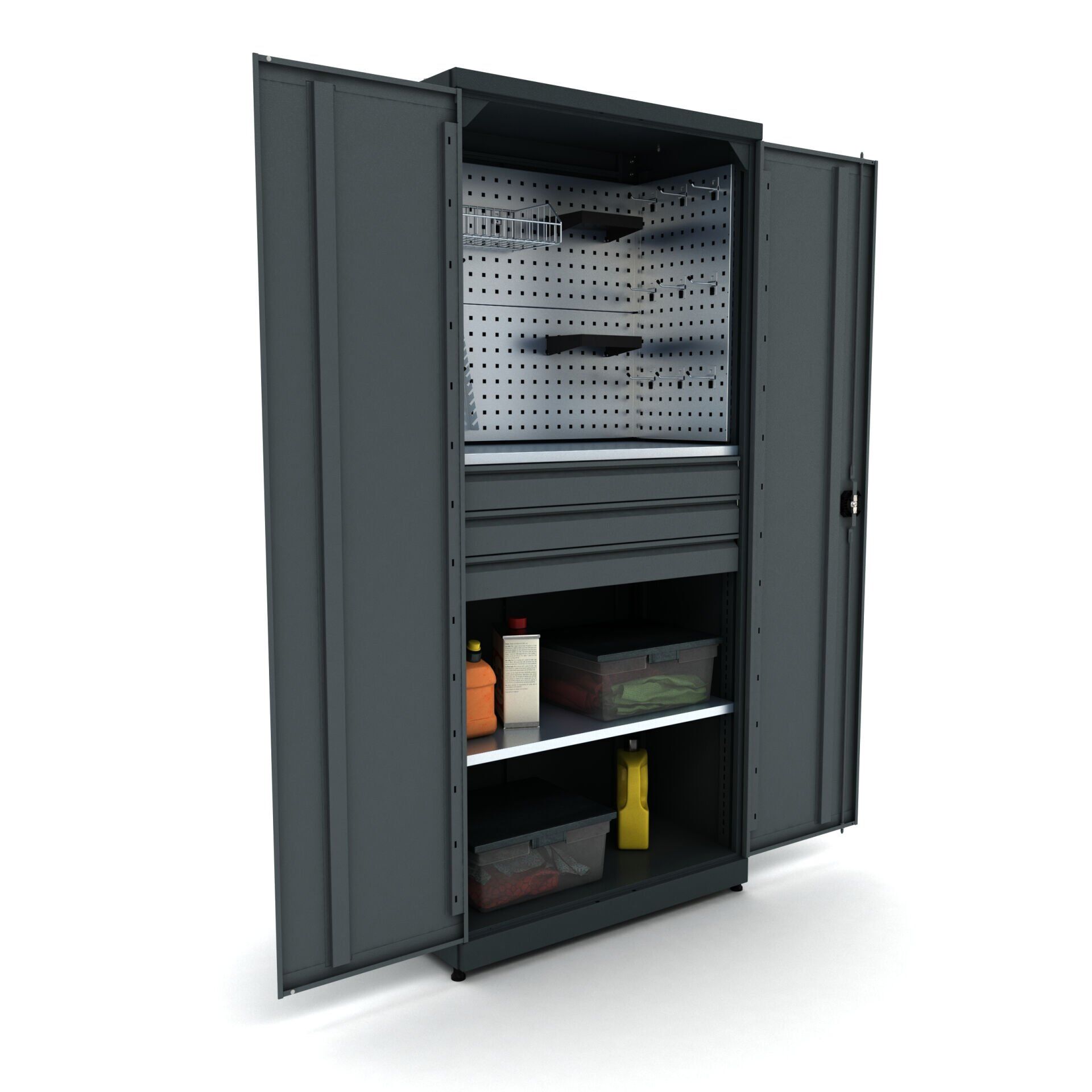 tek raflı metal malzeme dolabı 5008 