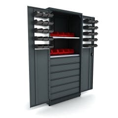 kapak avadanlıklı metal malzeme dolabı 5011