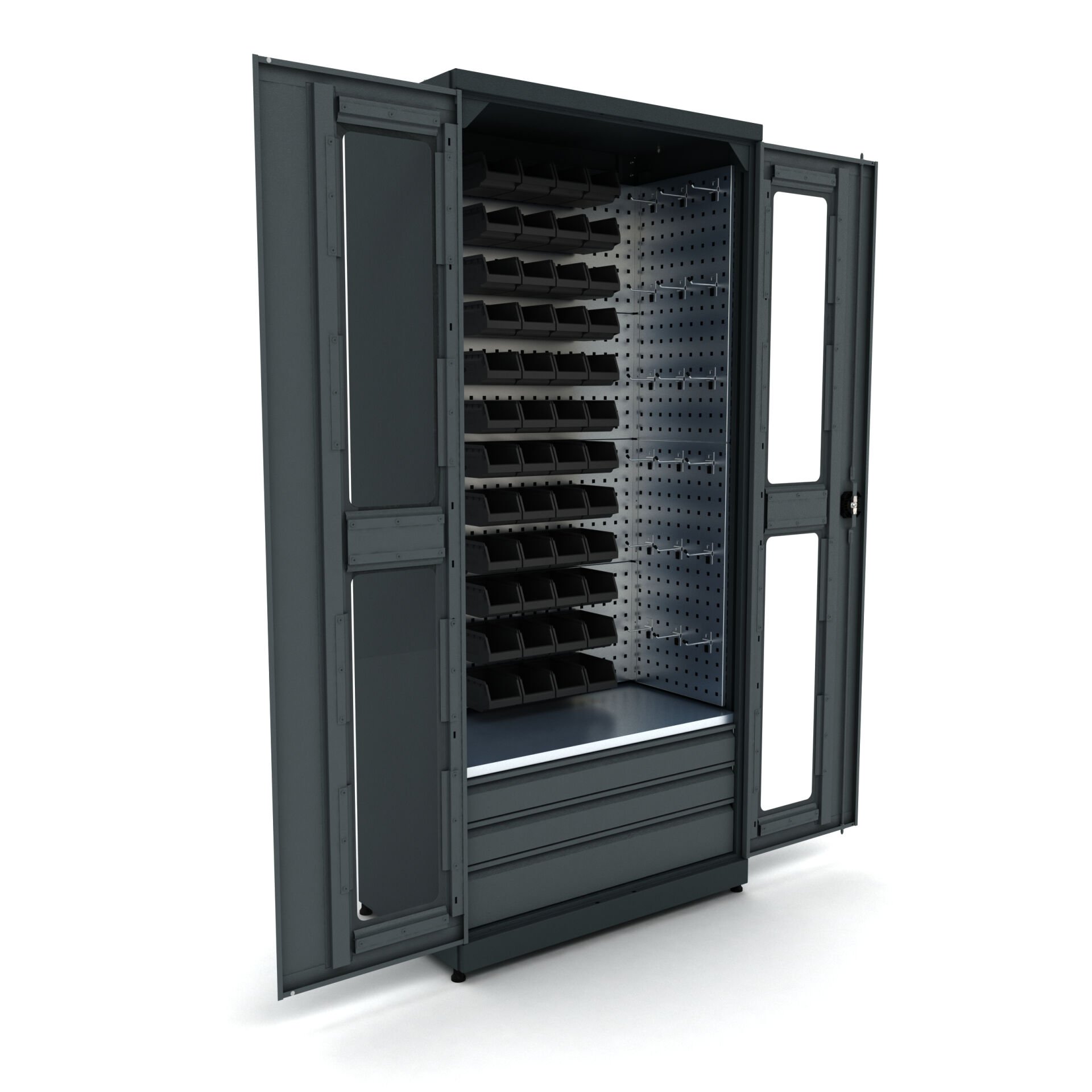 delikli panolu metal malzeme dolabı 5012