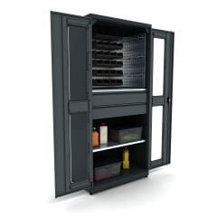 yumuşak kapanımlı metal malzeme dolabı 5013