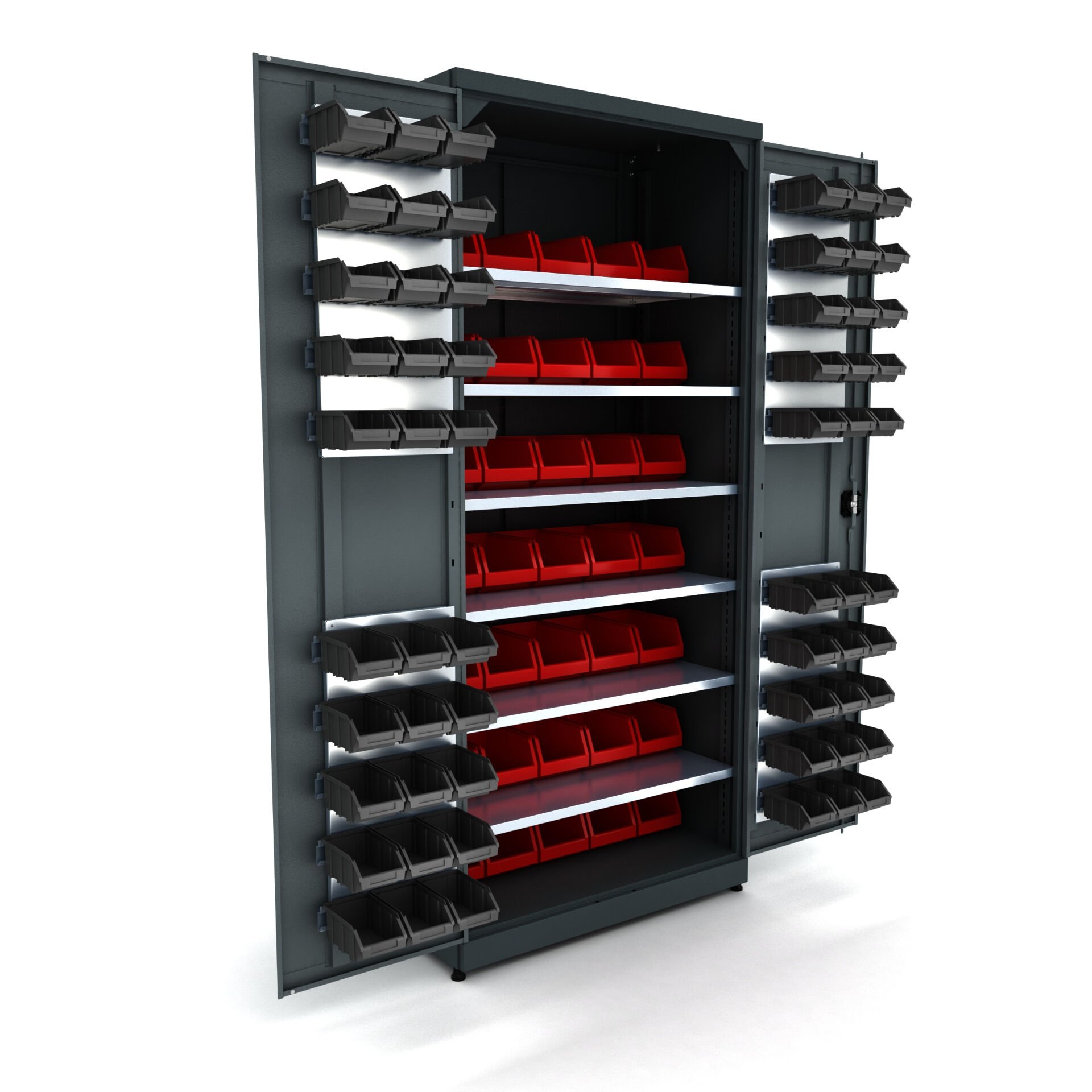 galvaniz parçalı metal malzeme dolabı 5017