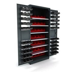 galvaniz parçalı metal malzeme dolabı 5017