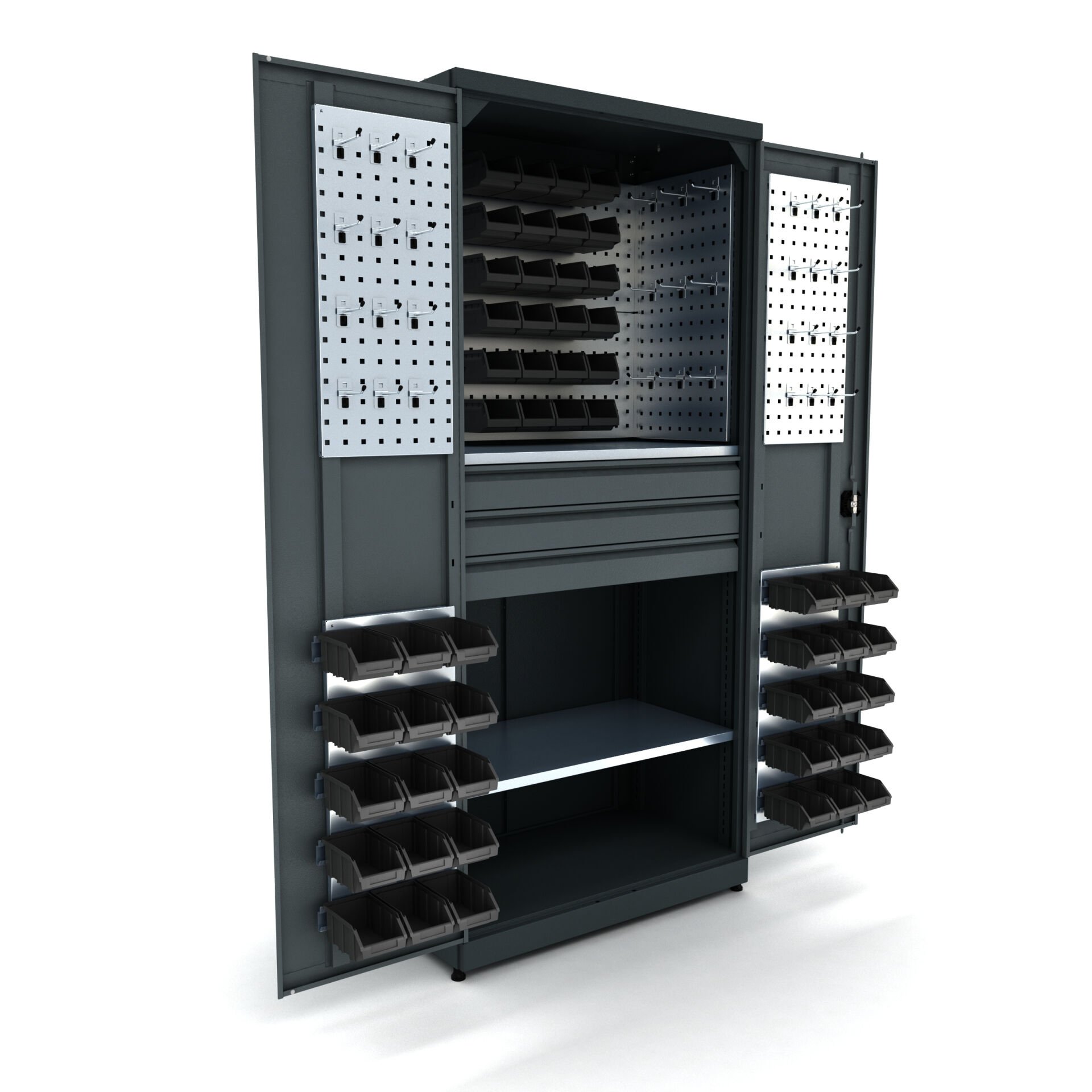 üç çekmeceli metal malzeme dolabı 5018 