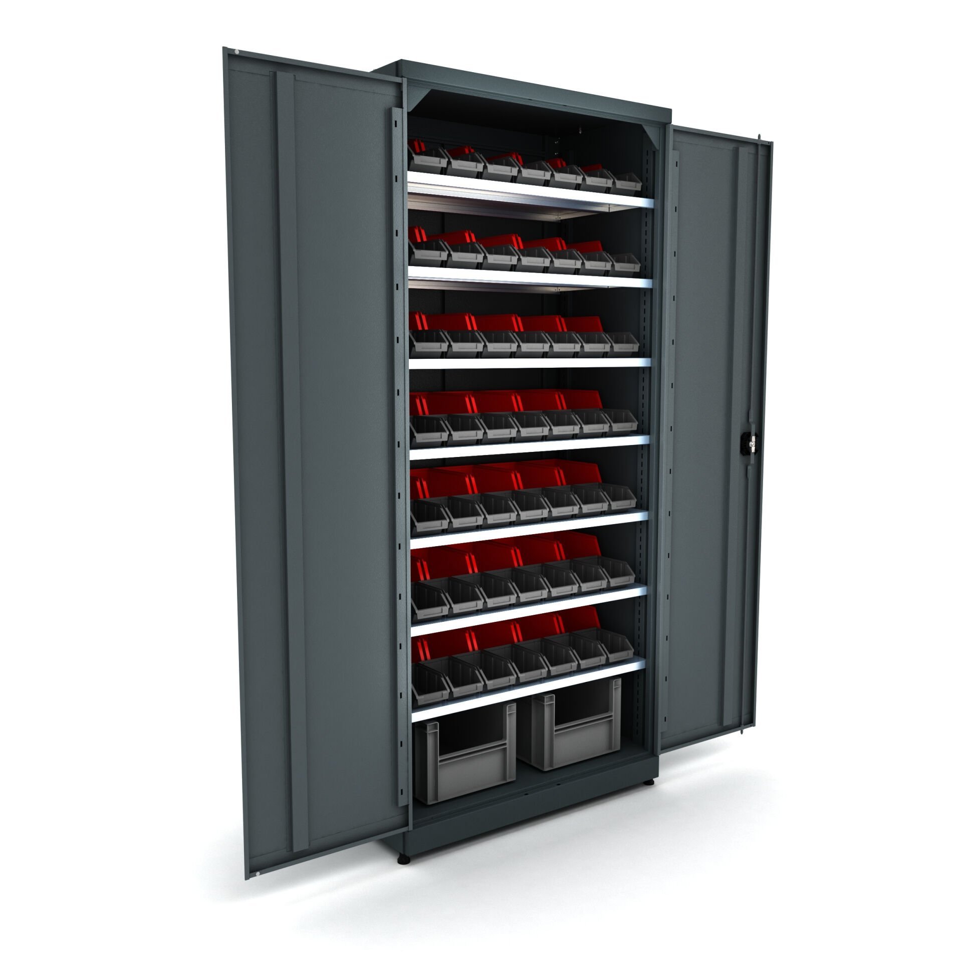 avadanlık raflı metal malzeme dolabı 5020