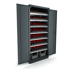 avadanlık raflı metal malzeme dolabı 5020