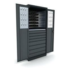 sekiz çekmeceli metal malzeme dolabı 5024