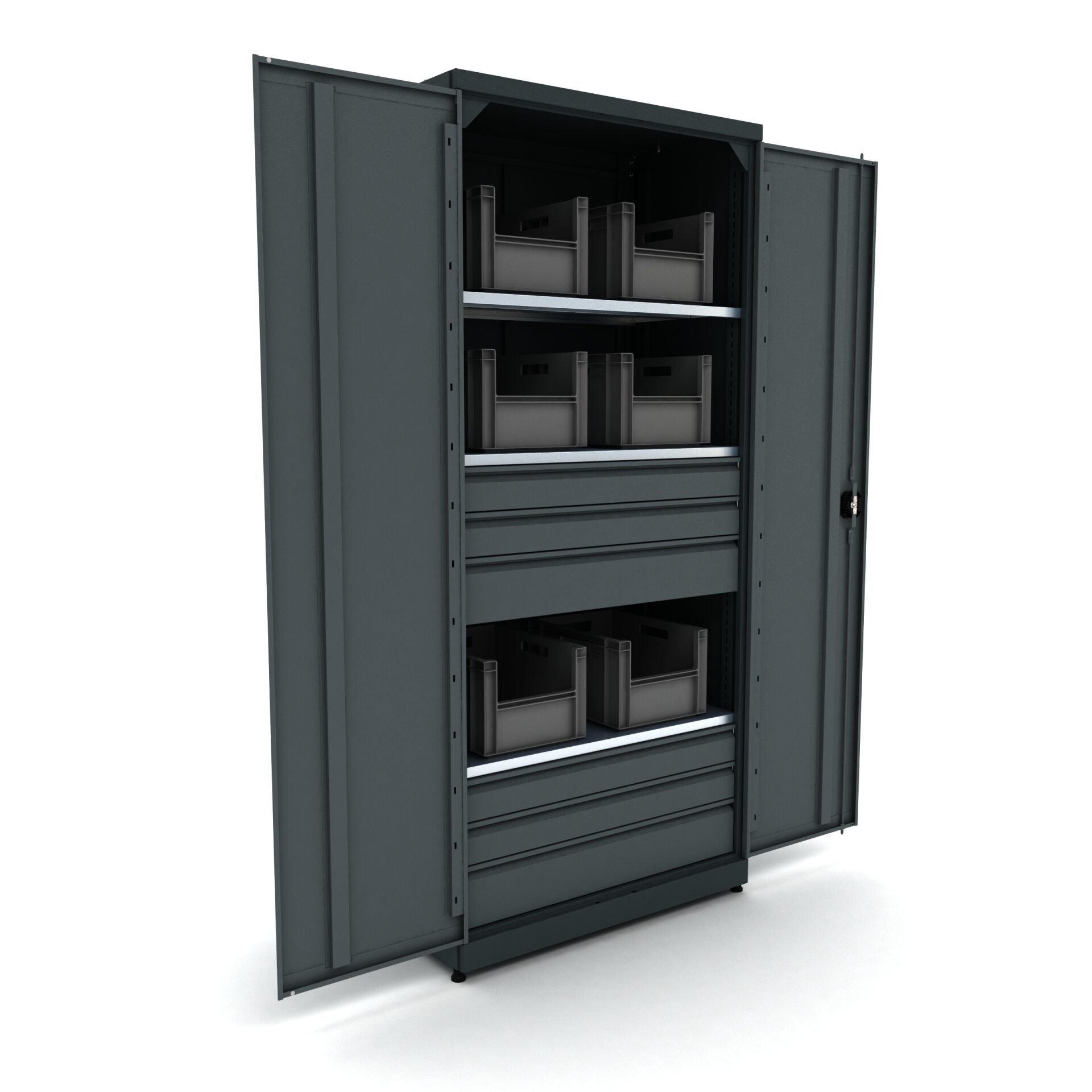 altı çekmeceli metal malzeme dolabı 5027