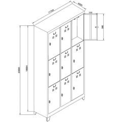 dokuzlu soyunma dolabı