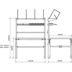 Pack-Station 1201 Paketleme Masası