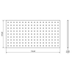 Moduline Delikli Pano (Köşe)